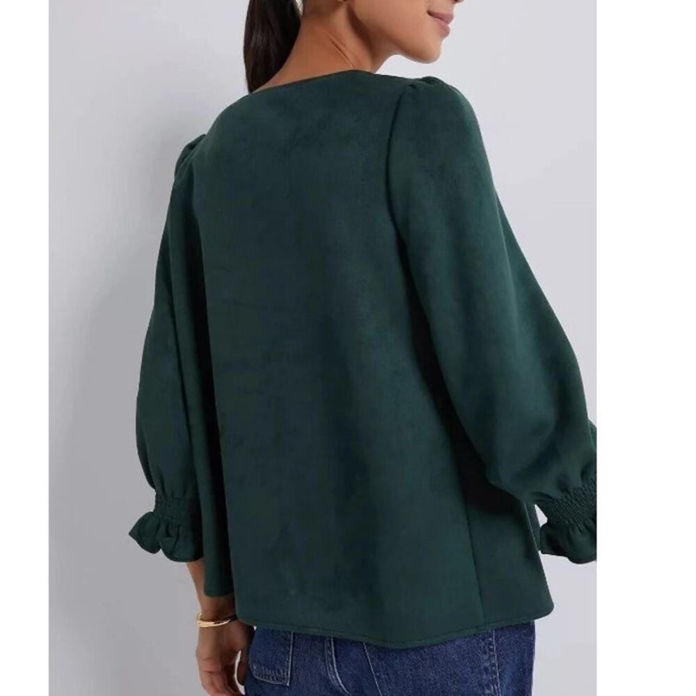Tuckernuck Suede Easton Top - Malachite - Picture 2 of 12